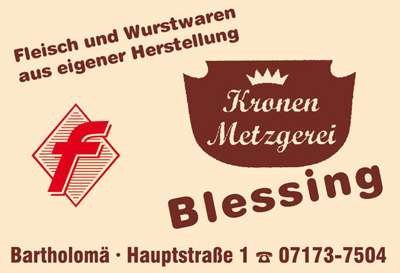 Kronenmetzgerei Blessing