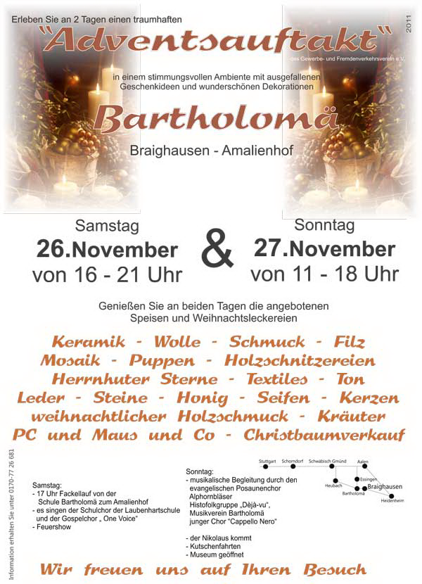 Plakat Adventseinstimmung