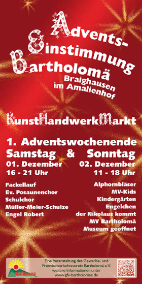 Plakat Adventseinstimmung